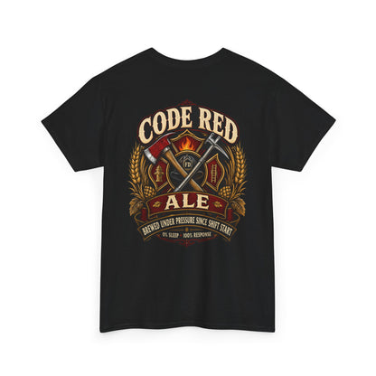 Code Red Ale Firefighter T‑Shirt — Brewed Under Pressure Tribute
