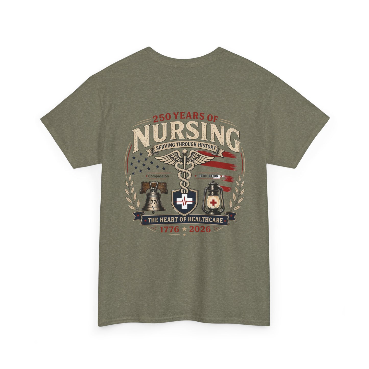 250 Years of Nursing Tee — Patriotic 1776–2026 Nurse Anniversary Shirt