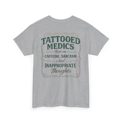 Caffeine & Chaos Tattooed Medics Tee | Paramedic EMS Humor