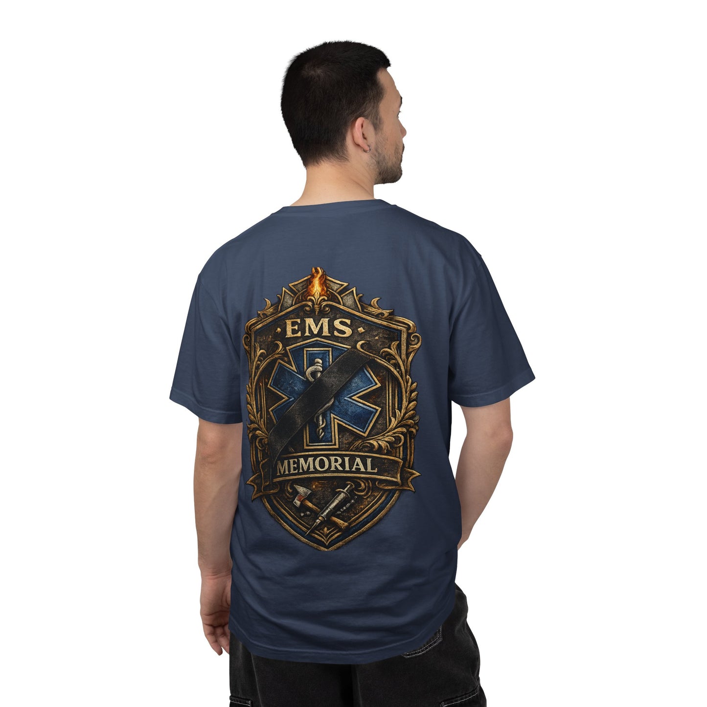 EMS Fallen Tribute T-Shirt — First Responders Memorial Tee