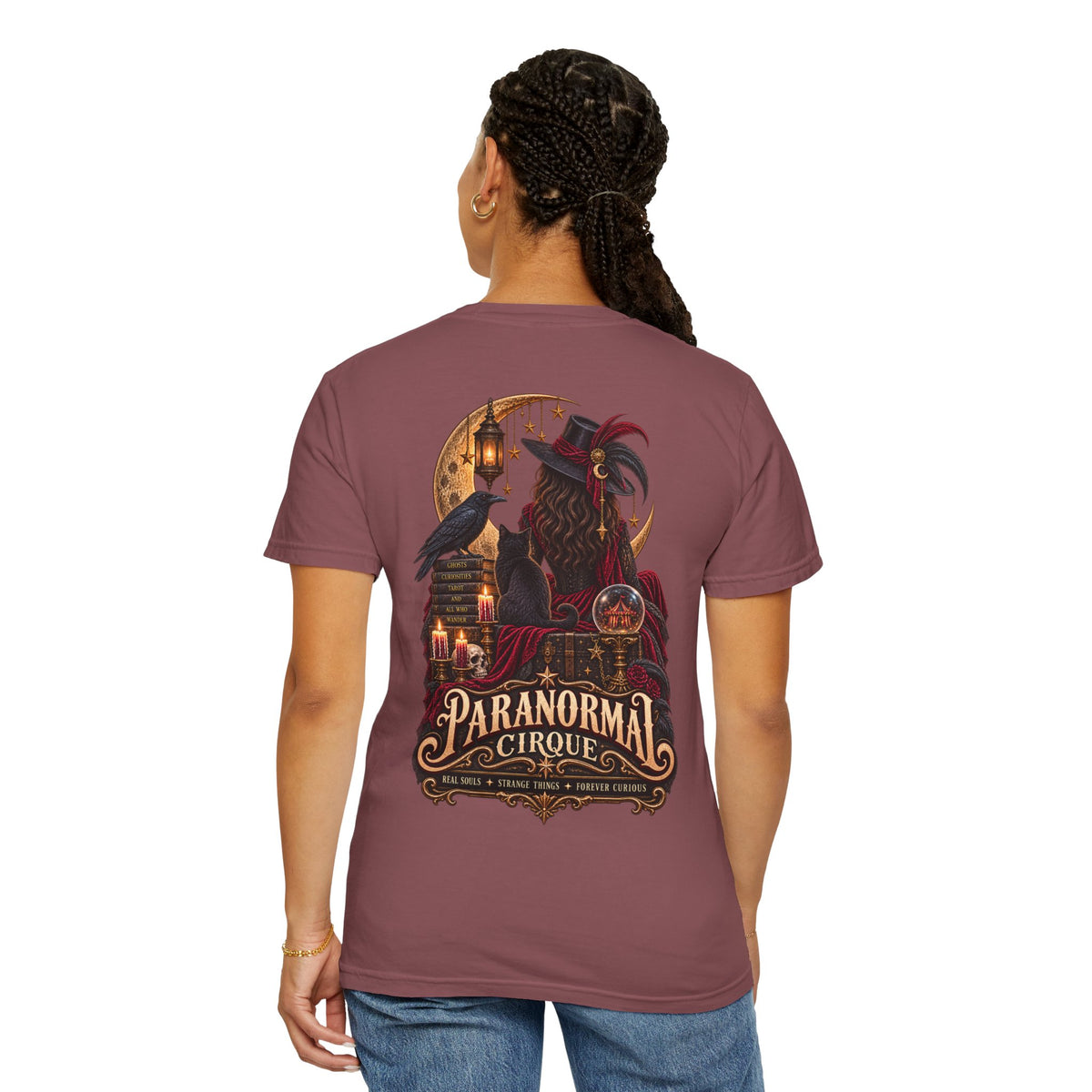 Paranormal Cirque T-Shirt — Gothic Raven Fortune Teller Tee