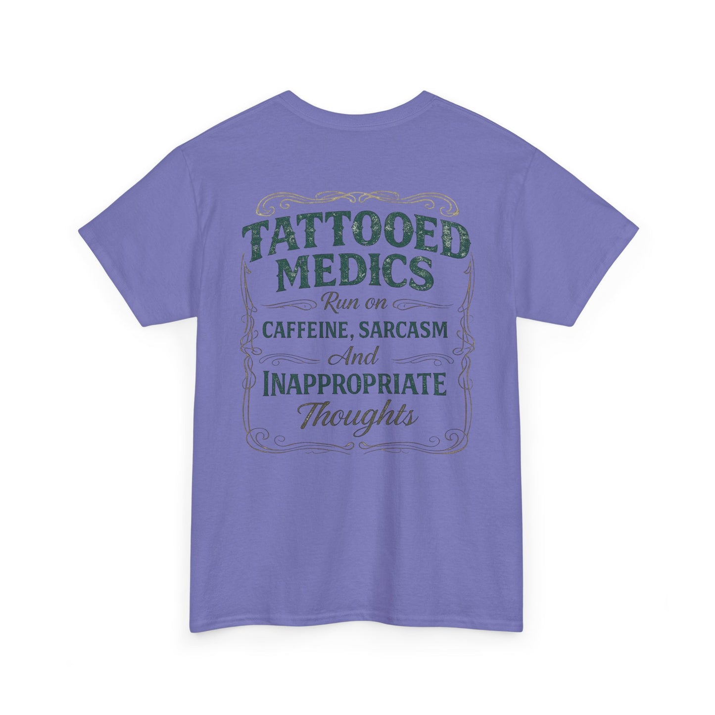 Caffeine & Chaos Tattooed Medics Tee | Paramedic EMS Humor