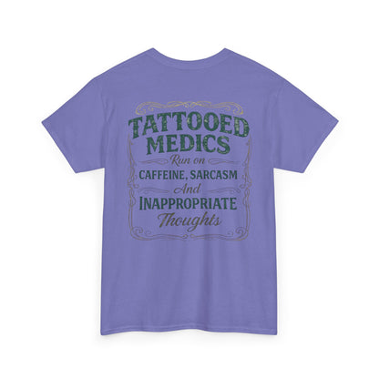Caffeine & Chaos Tattooed Medics Tee | Paramedic EMS Humor