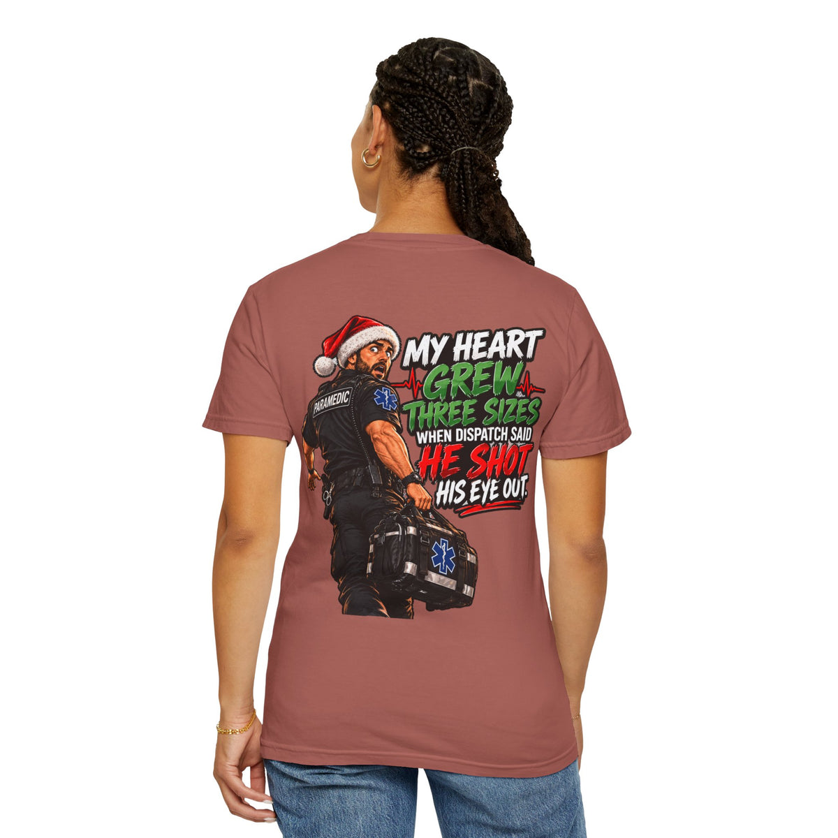 My Heart Grew Three Sizes | Funny Paramedic Christmas T-Shirt & Sweatshirt