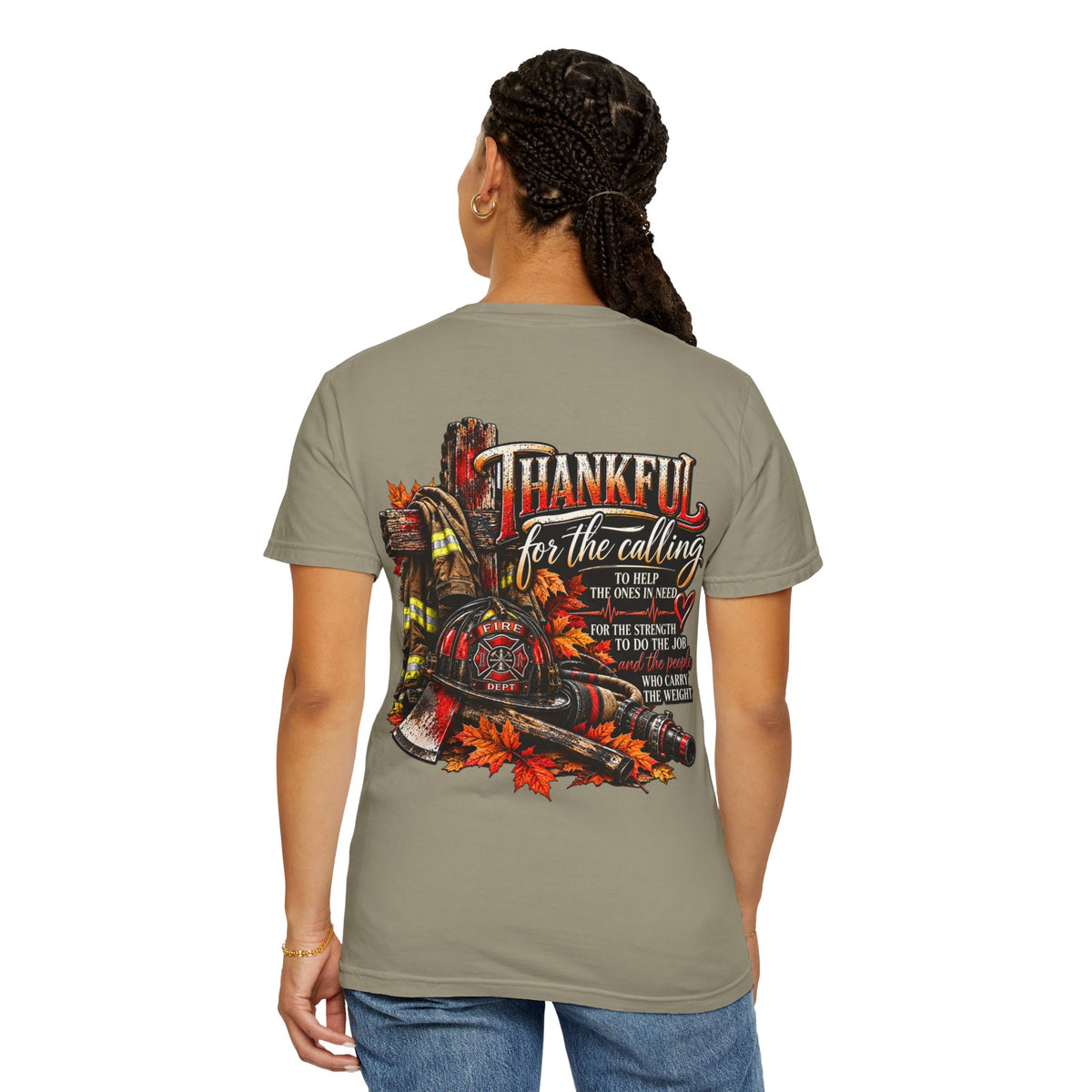 Thankful for the Calling | Firefighter Thanksgiving T-Shirt