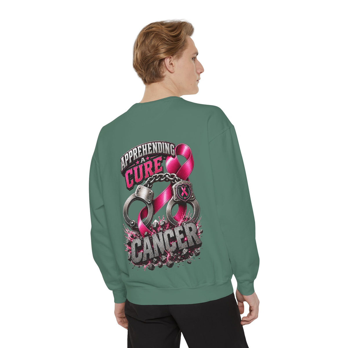 Apprehending a cure Breast Cancer Awareness Sweatshirt  LEO edition