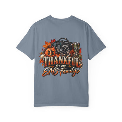 Thankful for My EMS Family Shirt | Paramedic Thanksgiving Sweatshirt | EMT Fall Shirt | First Responder Gift | EMS Crewneck or T-Shirt