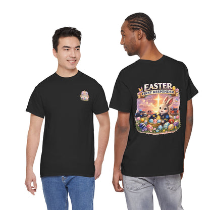First Responder Easter T-Shirt — Cute EMS, Firefighter & Police Holiday Tee