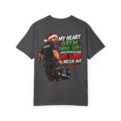 My Heart Grew Three Sizes | Funny Paramedic Christmas T-Shirt & Sweatshirt