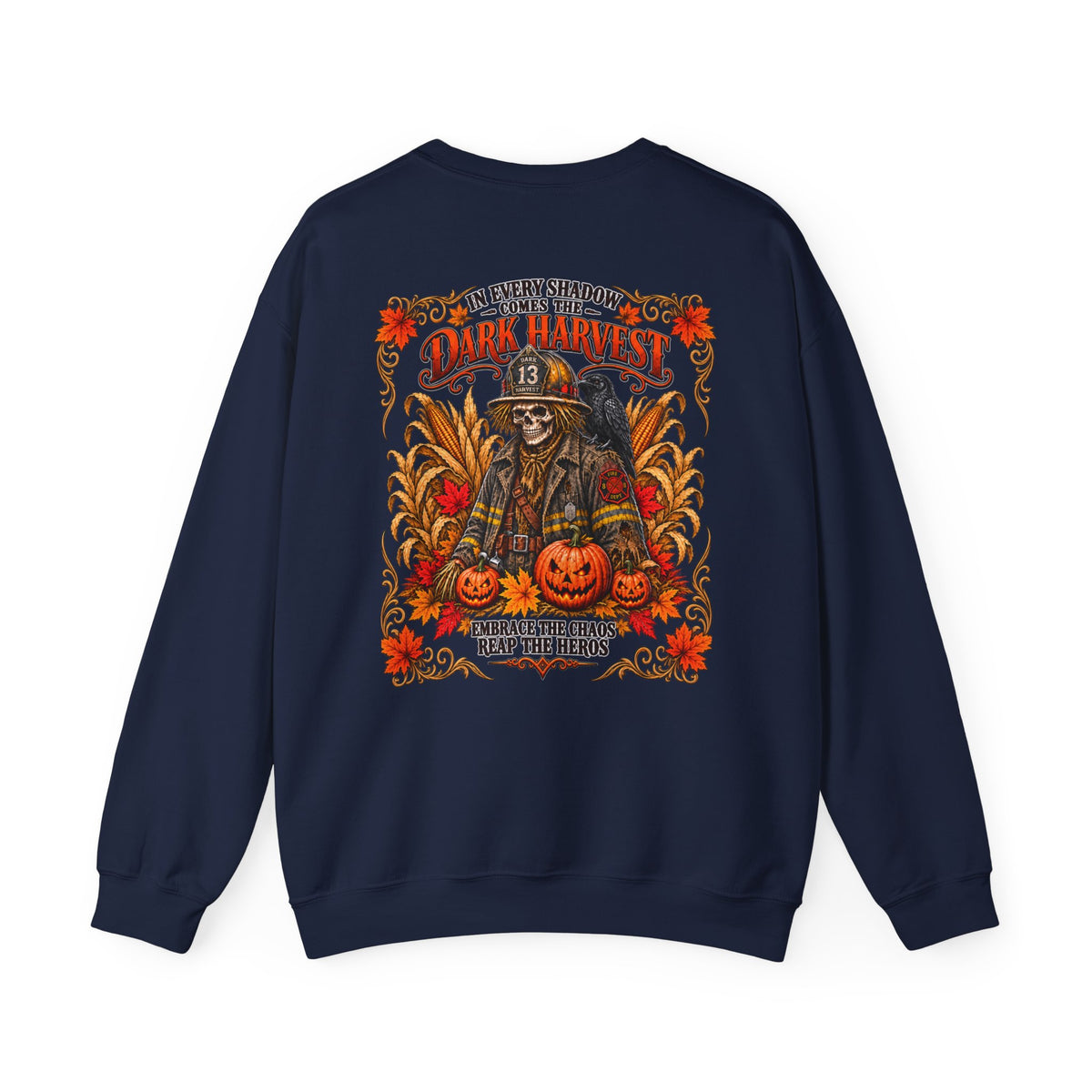 Dark Harvest Fire Fighter Scarecrow Sweatshirt