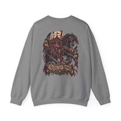 Round and Round the Lost Souls Go | Haunted Carousel Gothic Circus Shirt