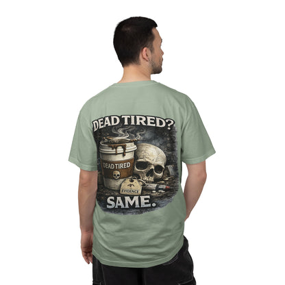 Dead Tired Medical Examiner T-shirt | Funny Forensic Design