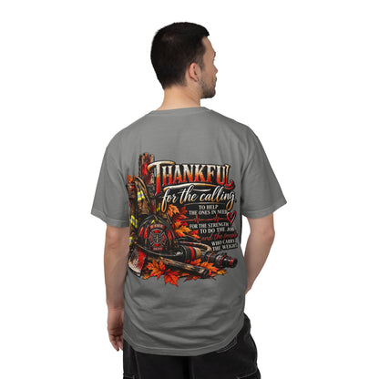 Thankful for the Calling | Firefighter Thanksgiving T-Shirt