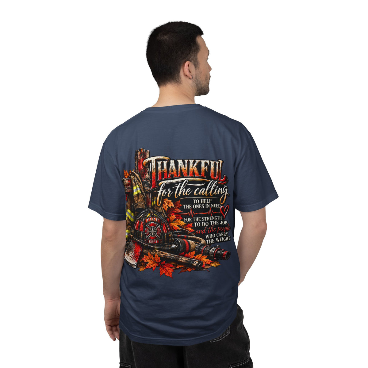 Thankful for the Calling | Firefighter Thanksgiving T-Shirt