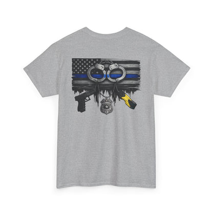Blue Line Flag Police Support T-Shirt