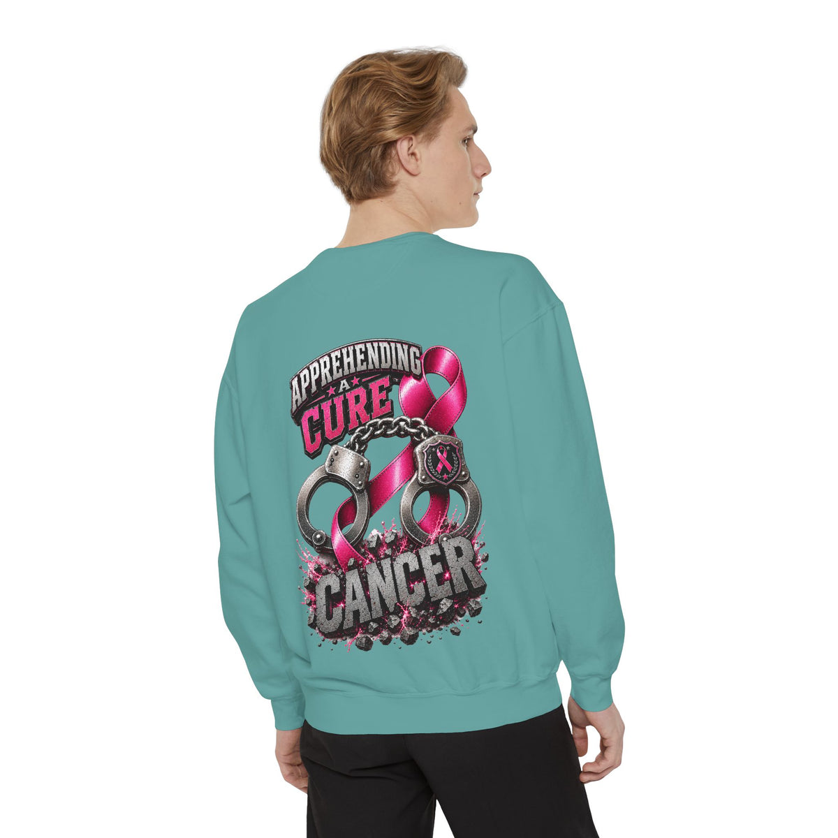 Apprehending a cure Breast Cancer Awareness Sweatshirt  LEO edition
