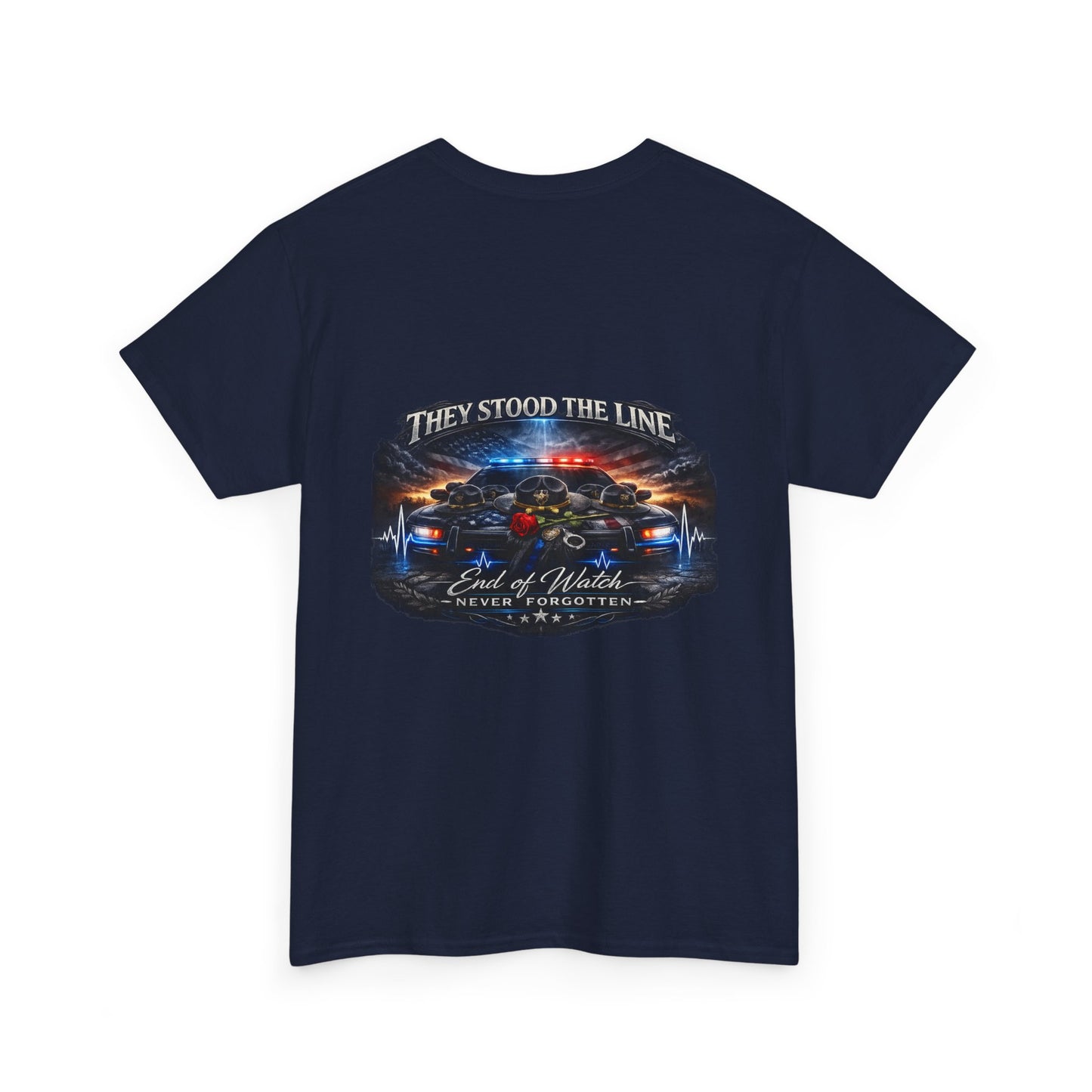 North Carolina State Trooper Memorial T-Shirt — Badge Tribute