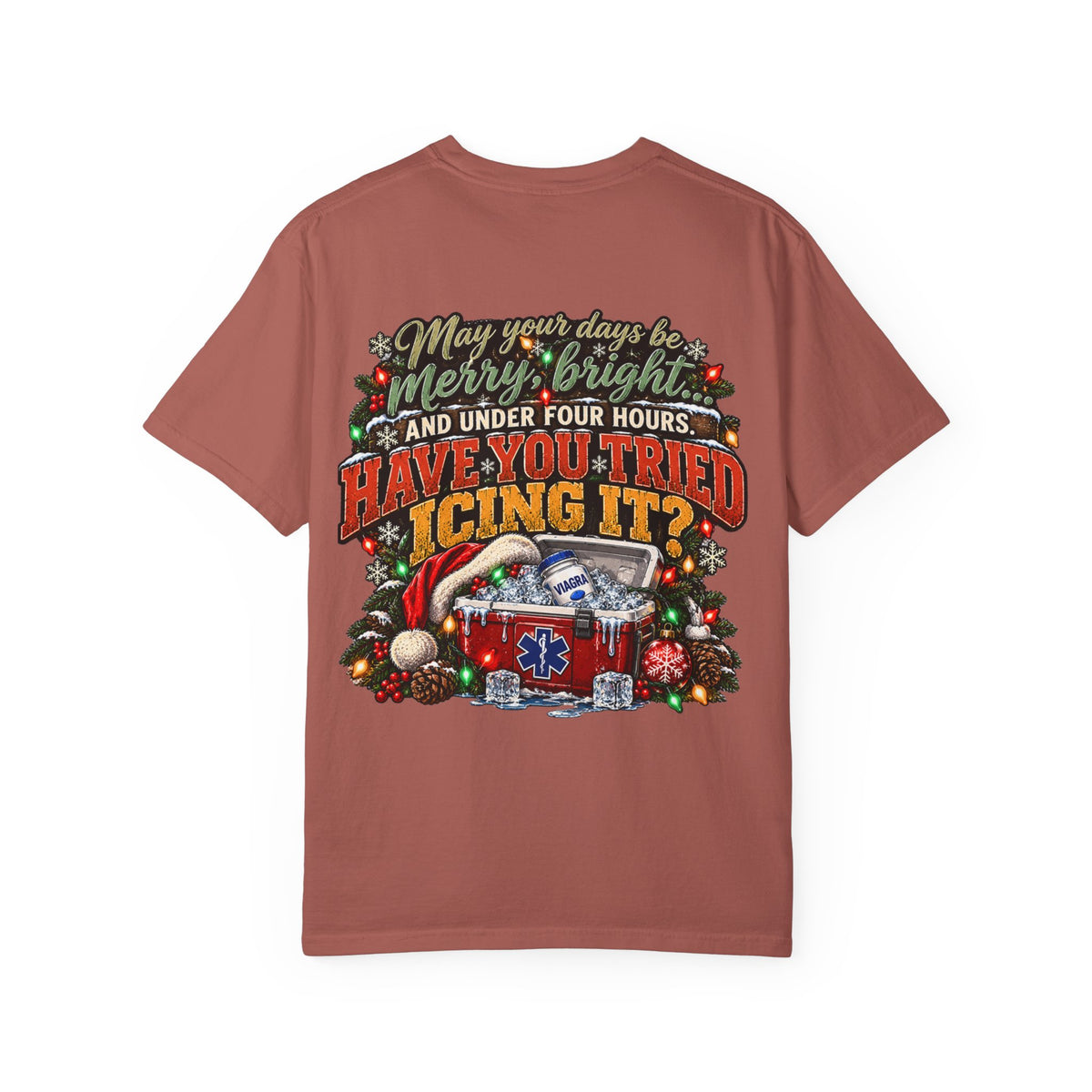 Have You Tried Icing It? Christmas EMS Shirt | Funny Paramedic Holiday T-Shirt & Sweatshirt | Adult Medical Humor Gift