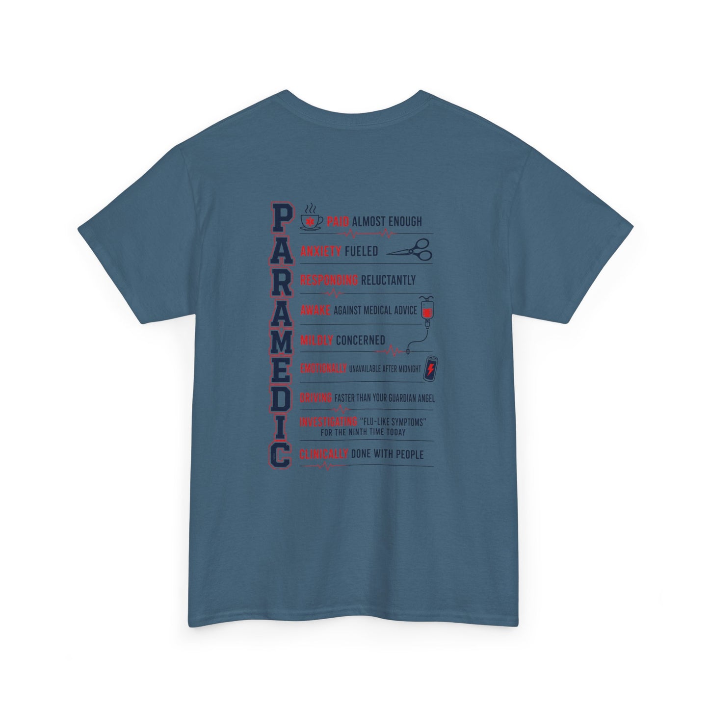 Paramedic Acronym Tee — "Clinically Done With People" EMT Humor First Responder Shirt