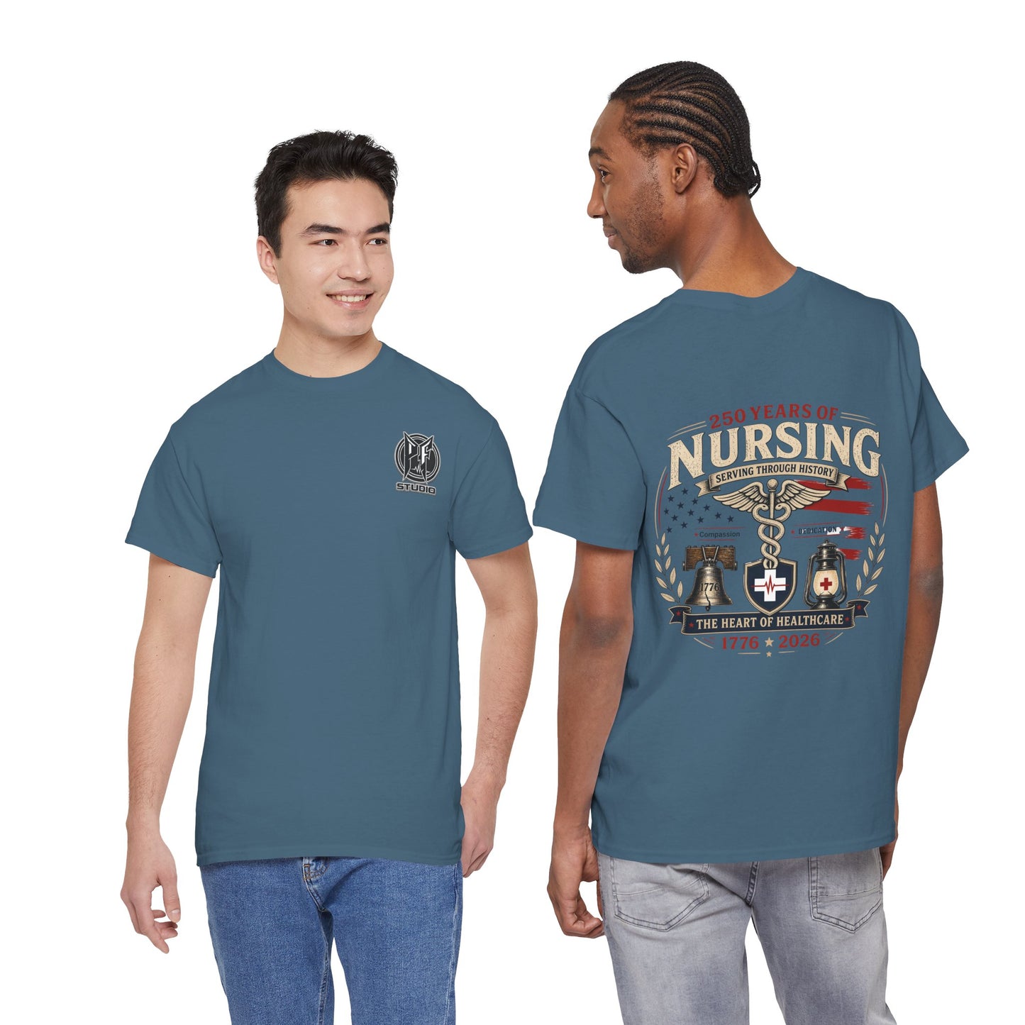 250 Years of Nursing Tee — Patriotic 1776–2026 Nurse Anniversary Shirt