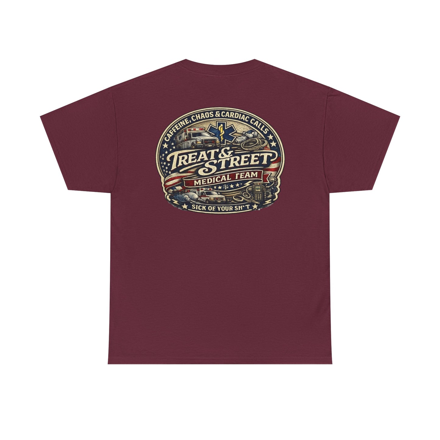 Treat & Street Medical Team First Responders T-Shirt | Firefighter Police EMS