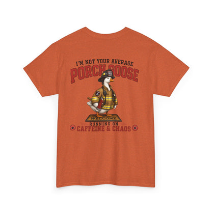 Firefighter Porch Goose T-Shirt — Show Off Your Porch Goose & Support Firefighters