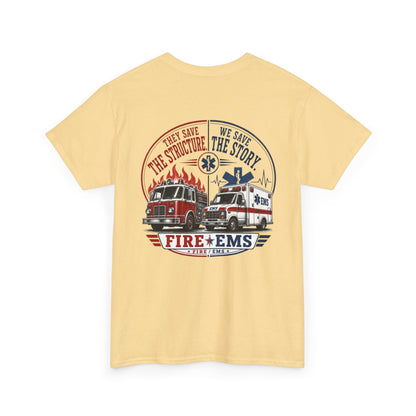 Fire Department & EMS Sarcasm T-Shirt — Funny Emergency Services Tee
