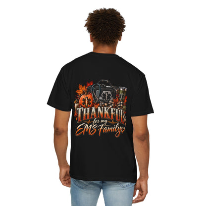 Thankful for My EMS Family Shirt | Paramedic Thanksgiving Sweatshirt | EMT Fall Shirt | First Responder Gift | EMS Crewneck or T-Shirt