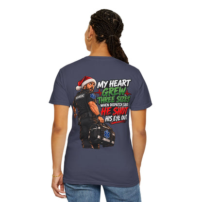 My Heart Grew Three Sizes | Funny Paramedic Christmas T-Shirt & Sweatshirt