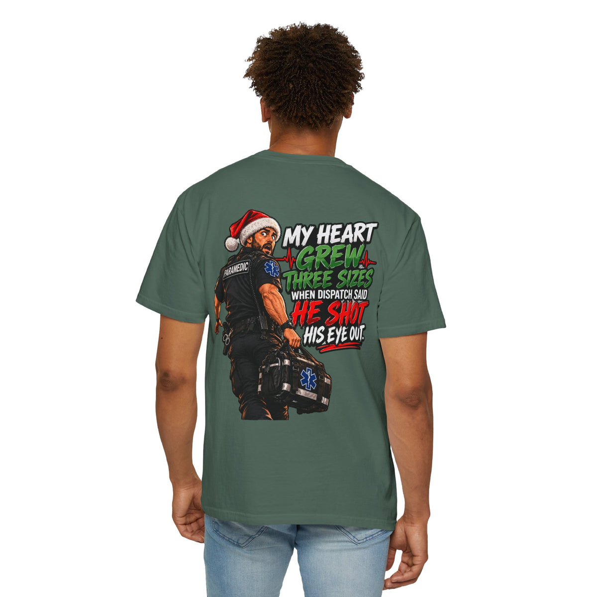 My Heart Grew Three Sizes | Funny Paramedic Christmas T-Shirt & Sweatshirt