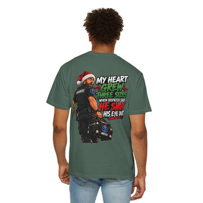 My Heart Grew Three Sizes | Funny Paramedic Christmas T-Shirt & Sweatshirt