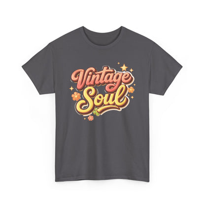 Retro Groovy Tee — "Vintage Soul" 70s-Inspired Hippie Graphic Shirt