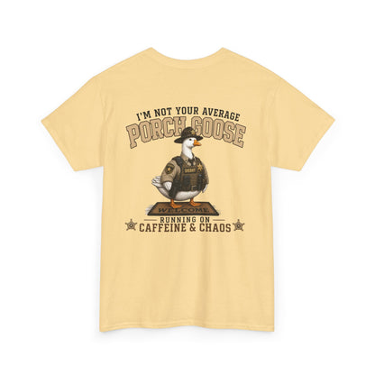 Deputy Porch Goose T-Shirt — "Meet Your Porch Guardian"