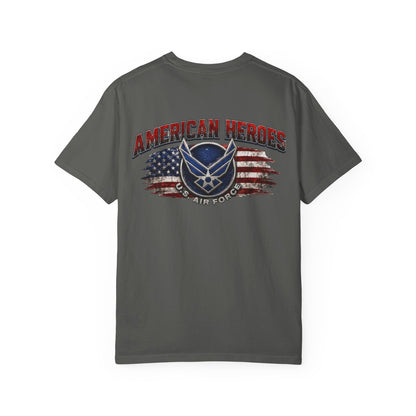 Air Force American Heroes T-Shirt — Patriotic U.S. Flag Military Tee