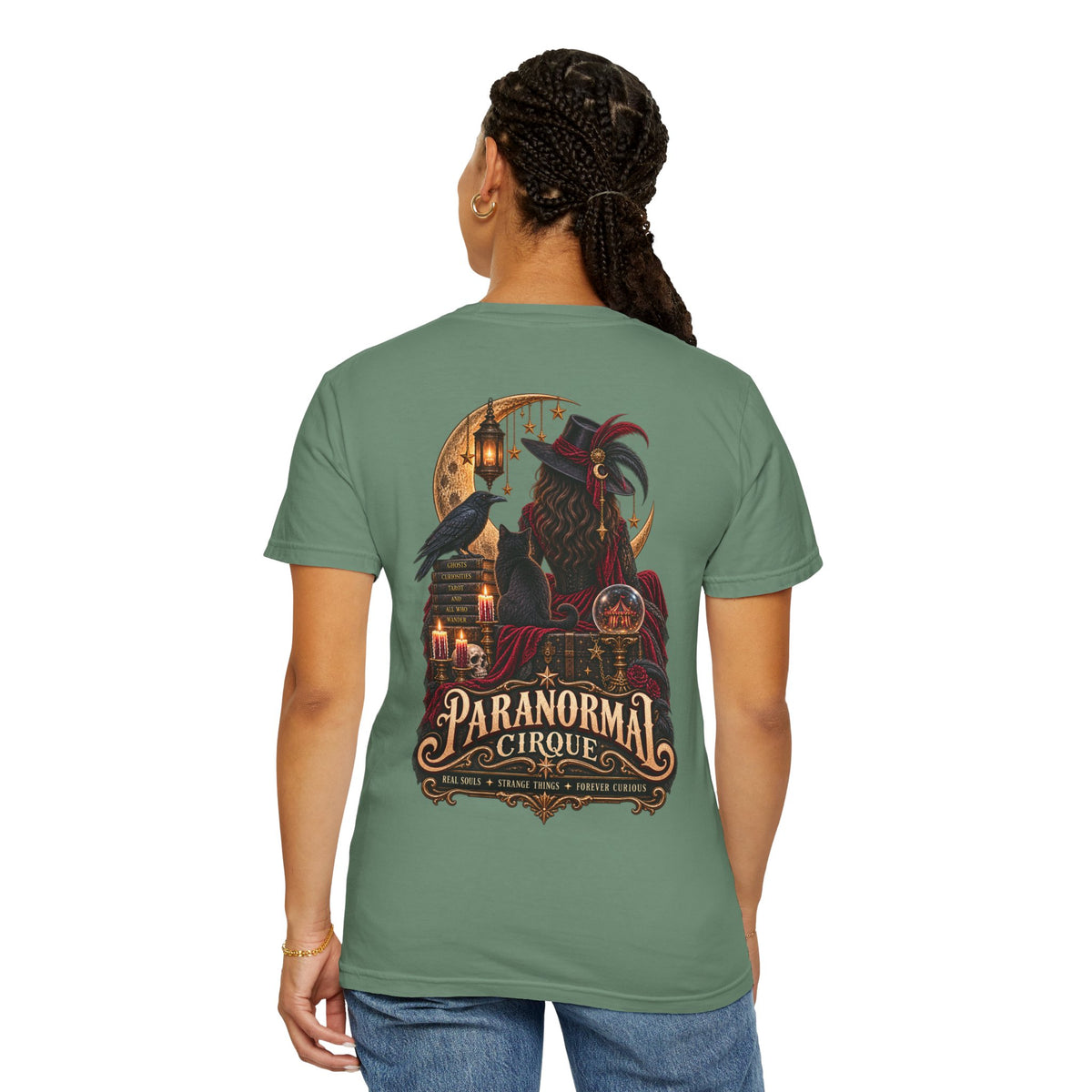 Paranormal Cirque T-Shirt — Gothic Raven Fortune Teller Tee