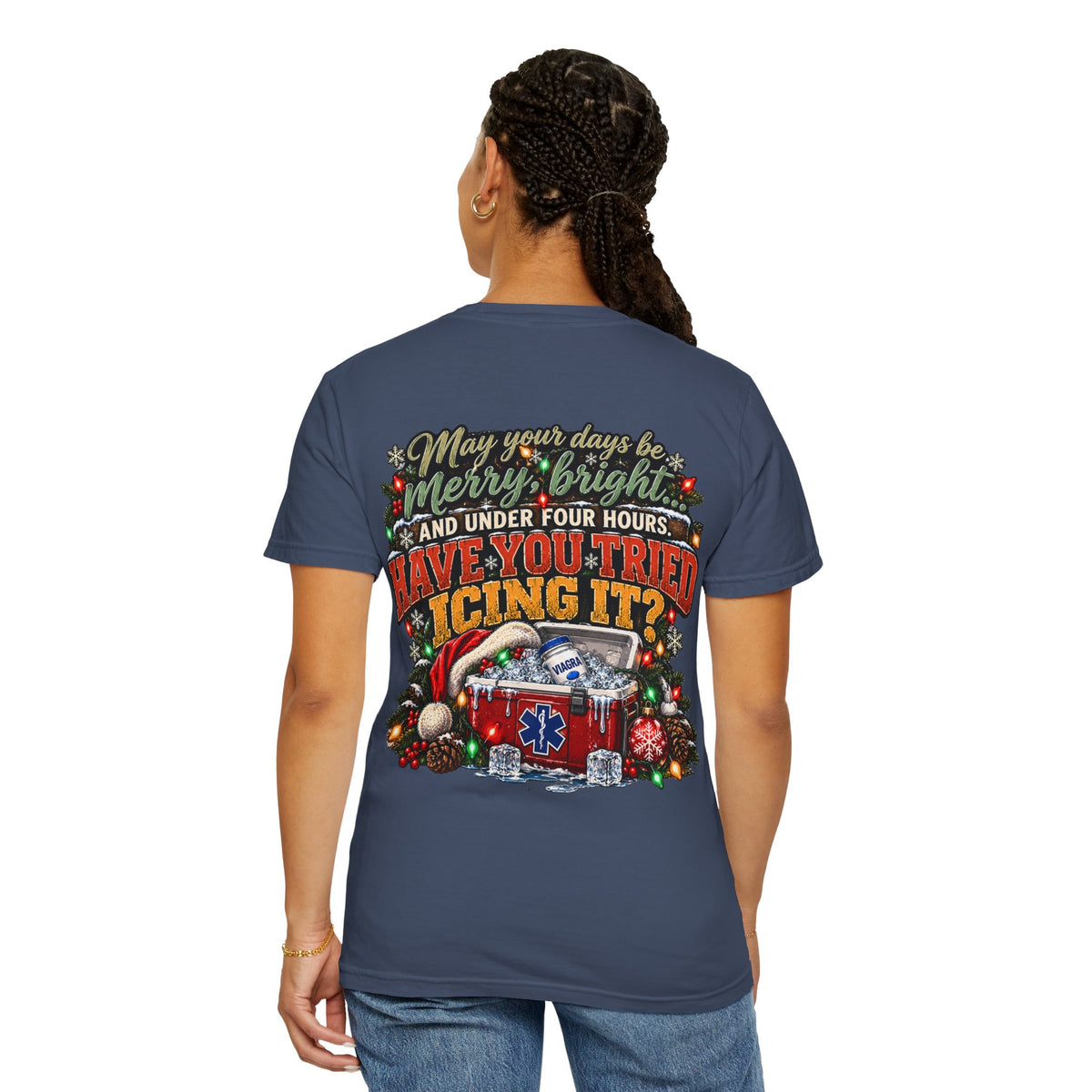 Have You Tried Icing It? Christmas EMS Shirt | Funny Paramedic Holiday T-Shirt & Sweatshirt | Adult Medical Humor Gift