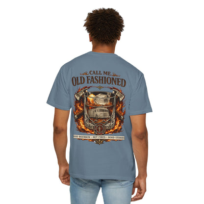 Firefighter Bourbon & Brotherhood T-Shirt — "Call Me Old Fashioned"