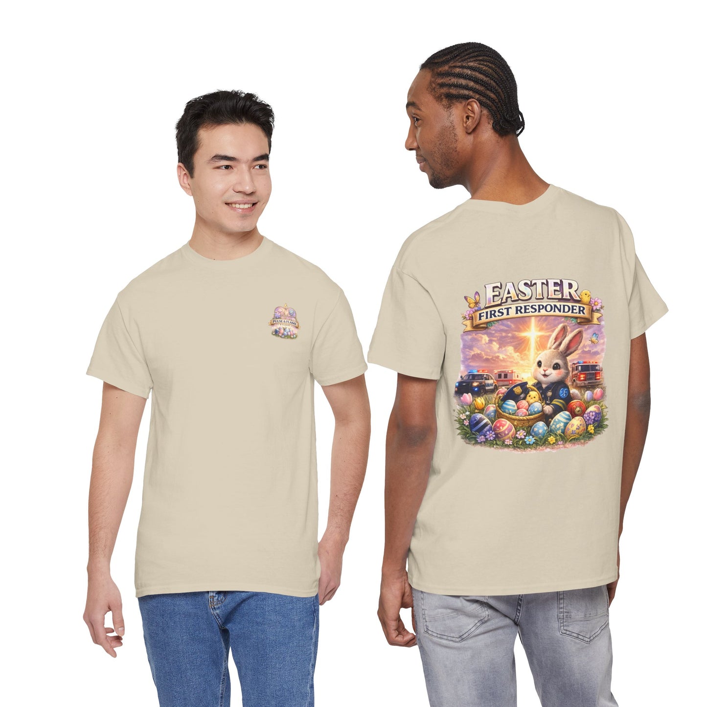 First Responder Easter T-Shirt — Cute EMS, Firefighter & Police Holiday Tee