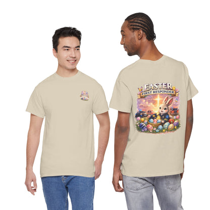 First Responder Easter T-Shirt — Cute EMS, Firefighter & Police Holiday Tee