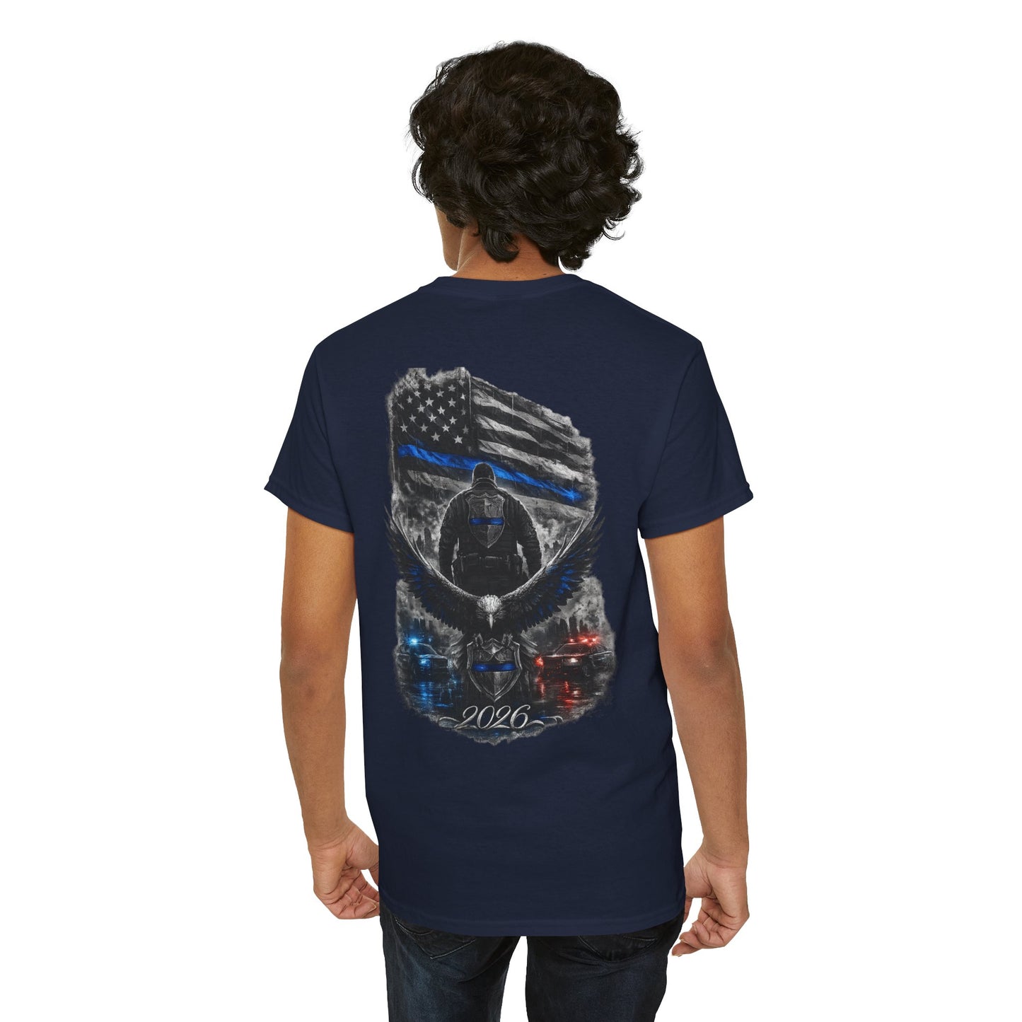 Thin Blue Line Eagle Tee — 2026 Police Support Patriotic Law Enforcement Shirt