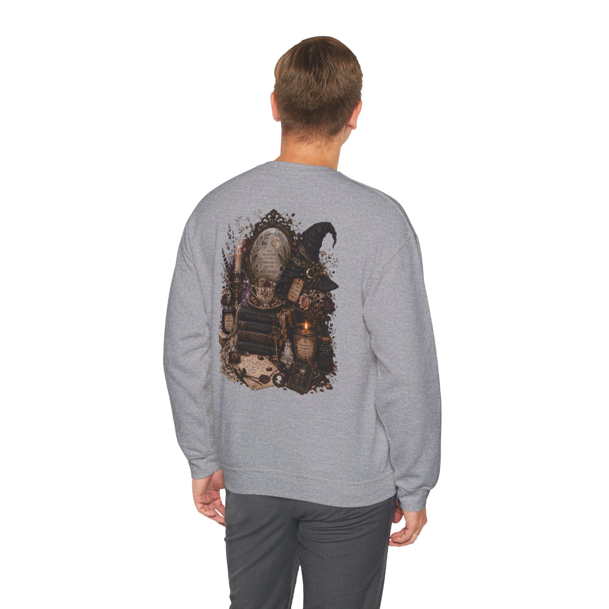 Witchy Apothecary Spellcaster Illustration Sweatshirt | Occult, Vintage Potion Art