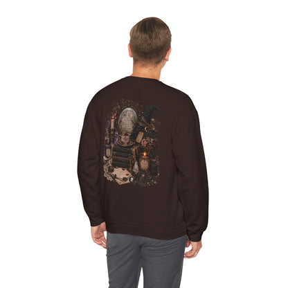 Witchy Apothecary Spellcaster Illustration Sweatshirt | Occult, Vintage Potion Art