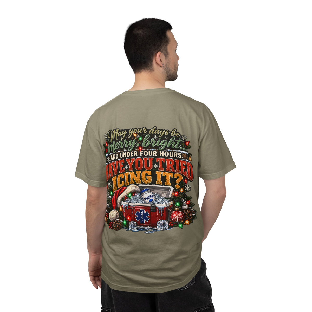 Have You Tried Icing It? Christmas EMS Shirt | Funny Paramedic Holiday T-Shirt & Sweatshirt | Adult Medical Humor Gift