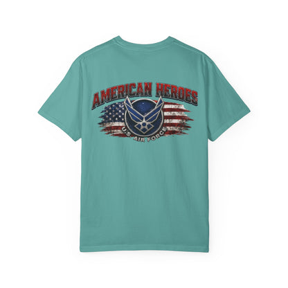 Air Force American Heroes T-Shirt — Patriotic U.S. Flag Military Tee