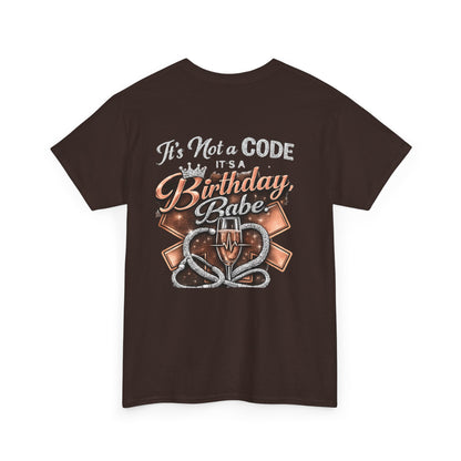 Bougie EMS Lady Birthday Tee — EMS Women First Responder Birthday Shirt