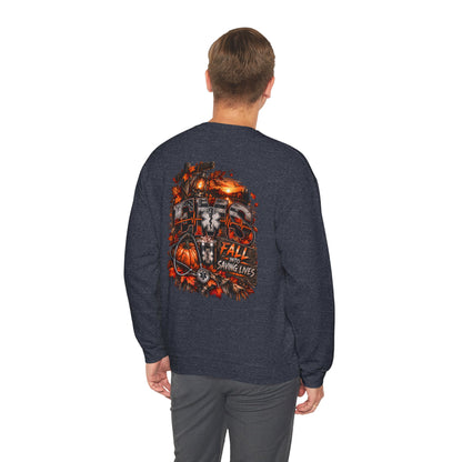 EMS Fall Into Saving Lives | Fall Paramedic EMT T-Shirt & Sweatshirt | First Responder Autumn Apparel