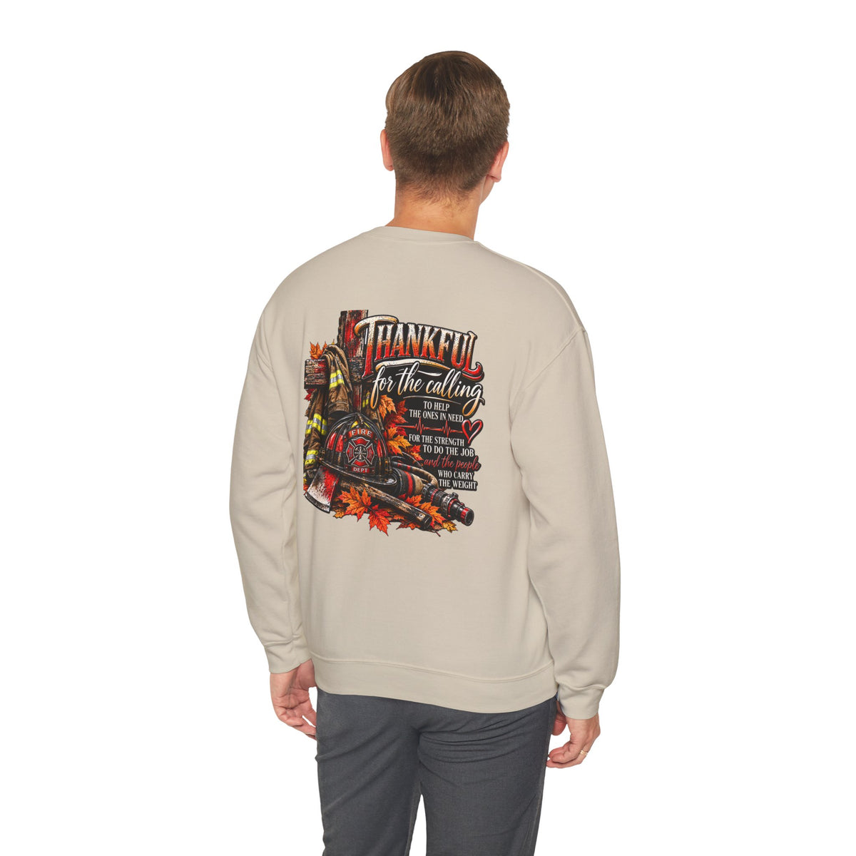 Thankful for the Calling | Firefighter Thanksgiving  Sweatshirt
