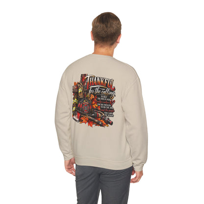Thankful for the Calling | Firefighter Thanksgiving  Sweatshirt