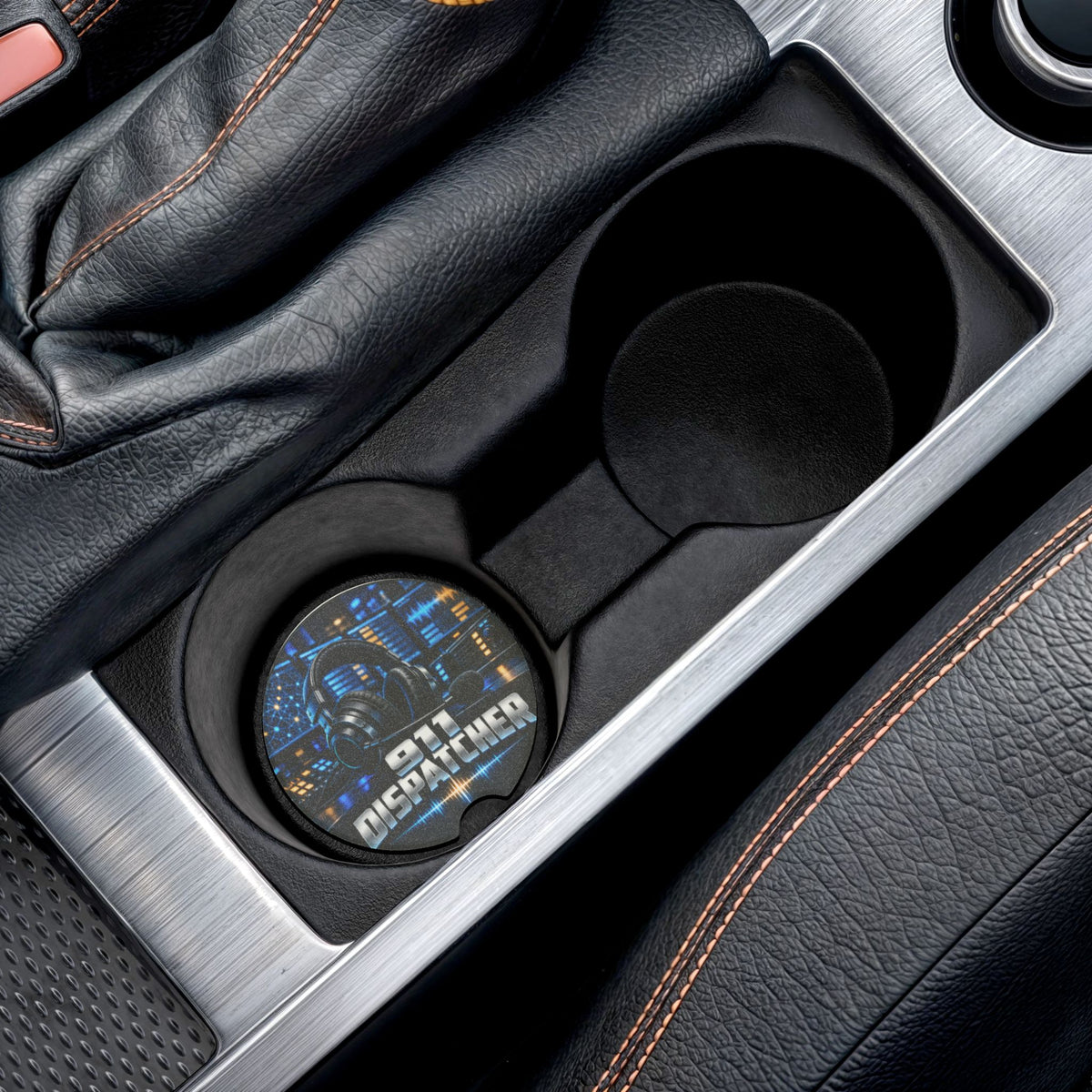 Soapstone Car Coaster — 911 Dispatcher Design
