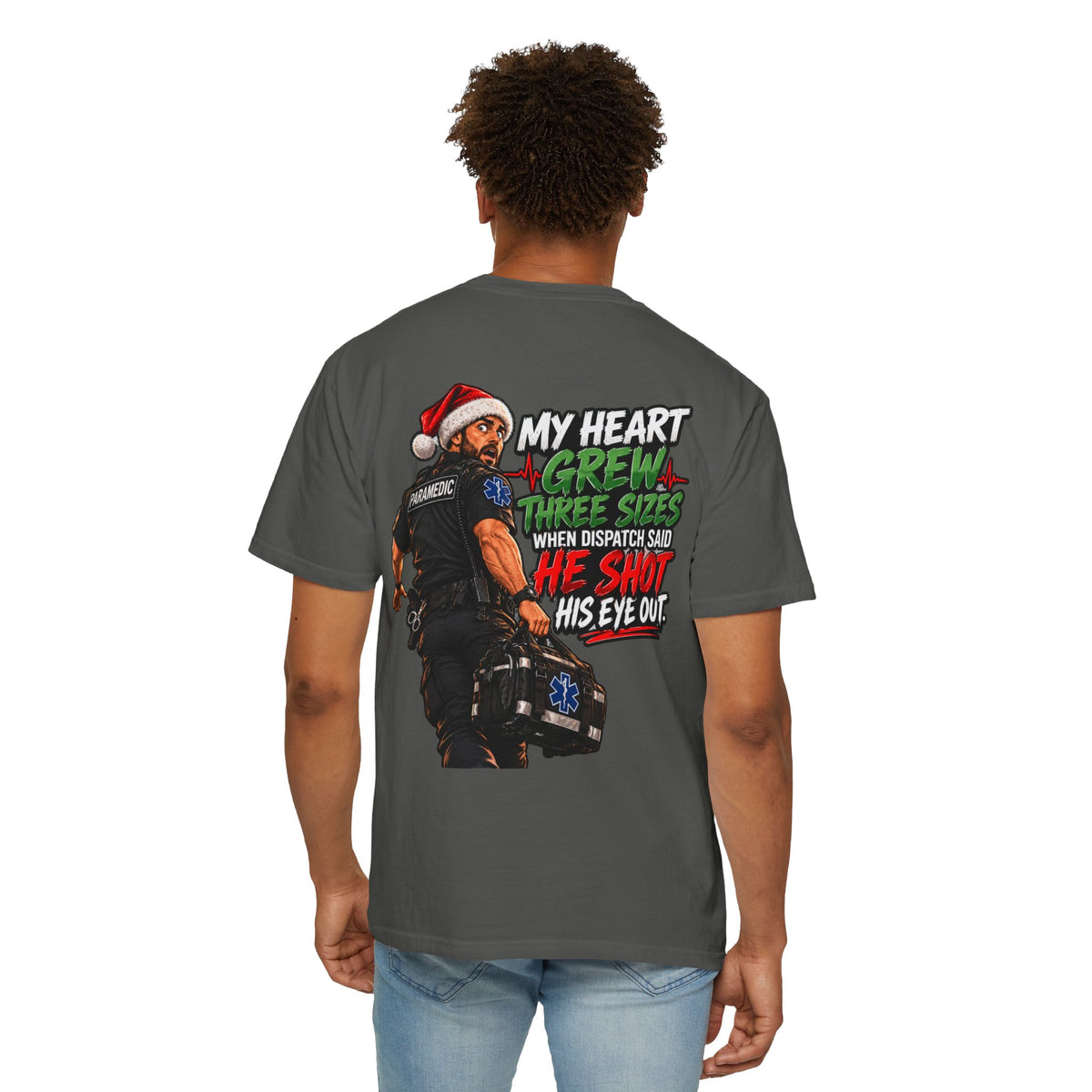 My Heart Grew Three Sizes | Funny Paramedic Christmas T-Shirt & Sweatshirt